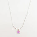 Luxury Dainty Pink Moonstone Raindrop Necklace Pendant Fashion Jewelry
